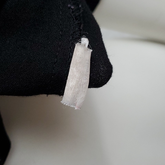 Zara Basics Black Keyhole shirt size XS - Picture 5 of 7